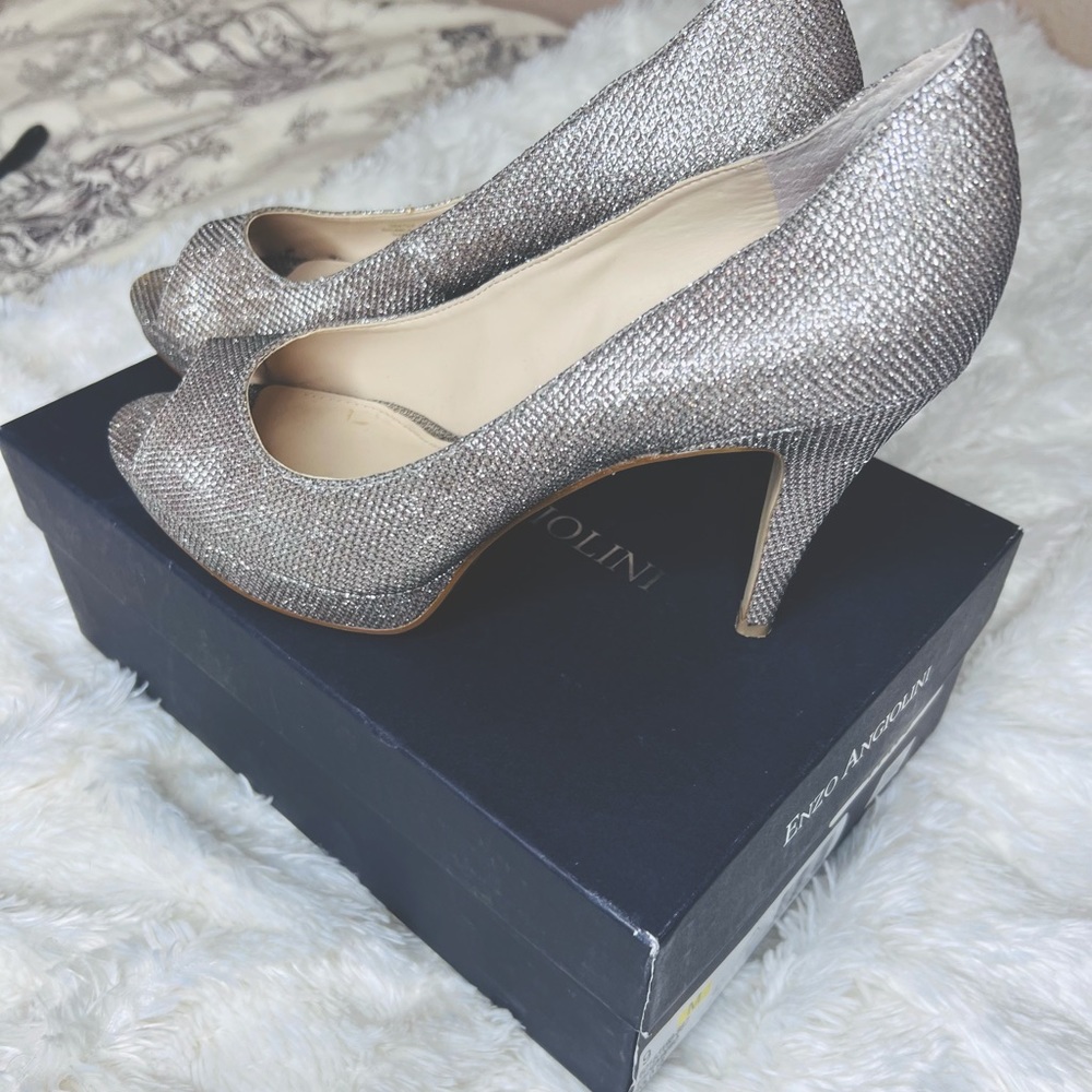 Enzo Angiolini Silver Shoes